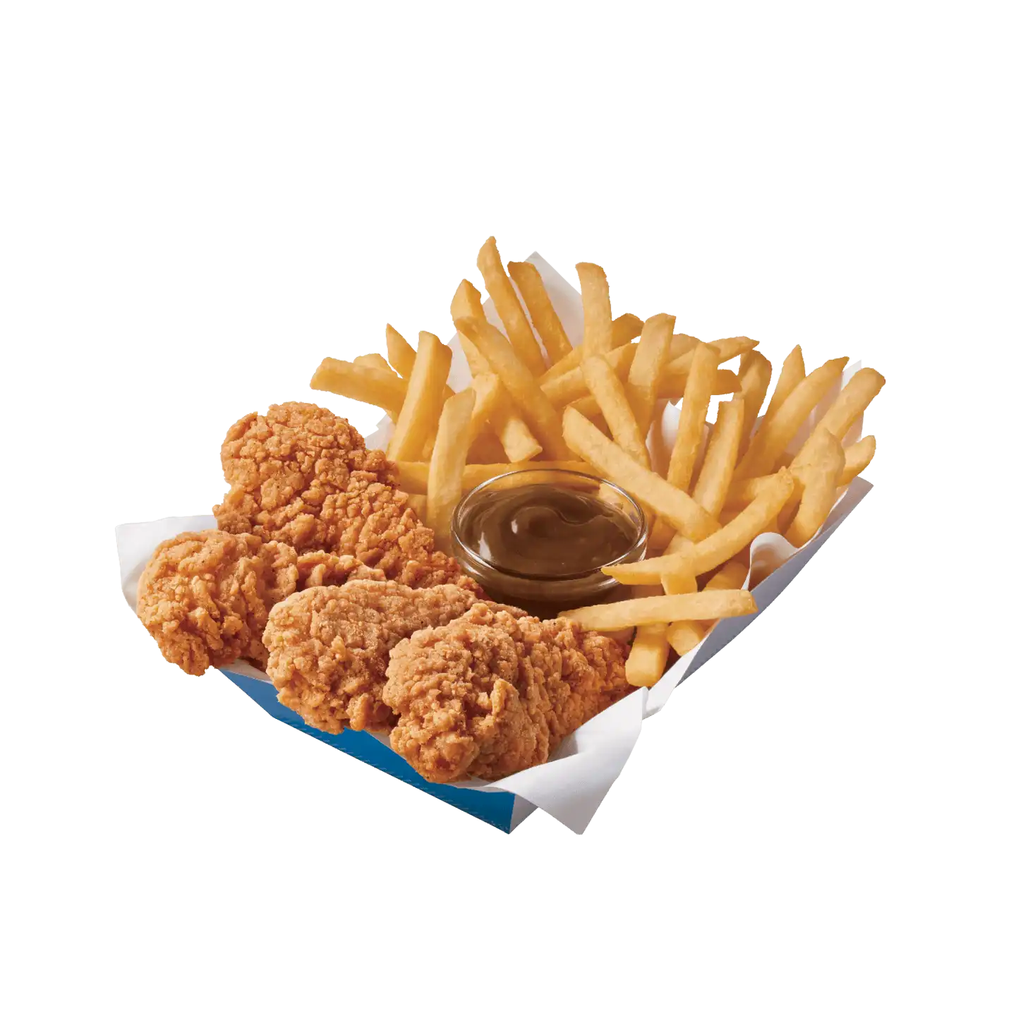 Lanières de poulet en panier